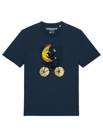 wat? Apparel T-Shirt Banana Rider in Dunkelblau