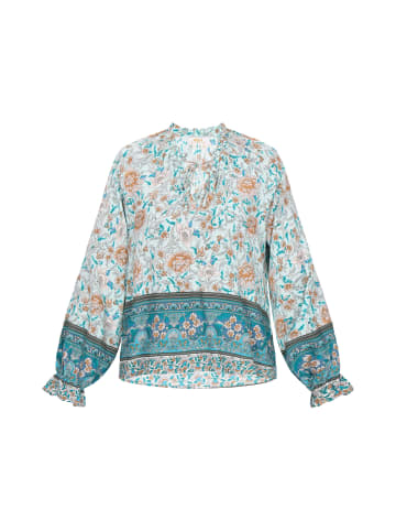 gaya Women Blouse in Aqua Multicolor