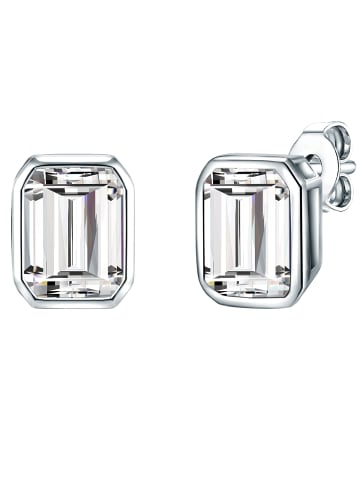 Trilani Ohrstecker Sterling Silber Zirkonia in silber