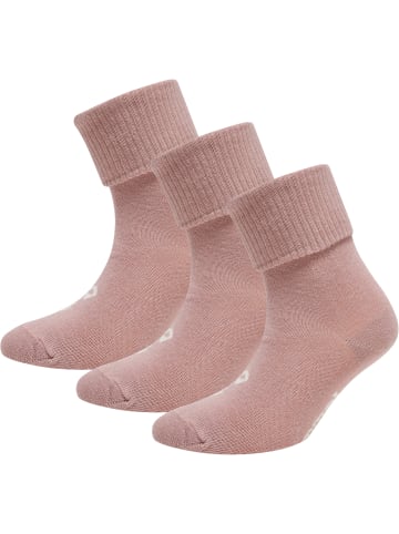 Hummel Crew Socken Sora 3-Pack Kinder in WOODROSE