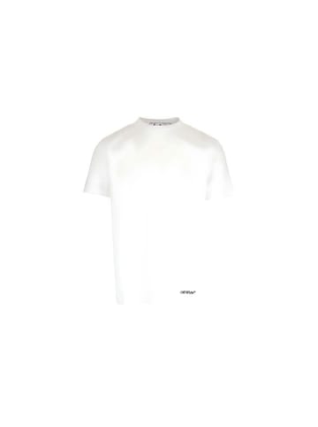 OFF WHITE T Shirt mit Rückenprint weiß