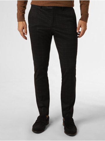 Finshley & Harding London Baukasten-Hose Hoxdon in anthrazit blau