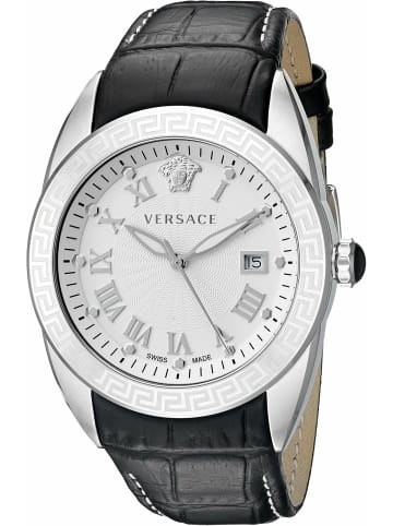 Versace Quarzuhr für Herren in silber