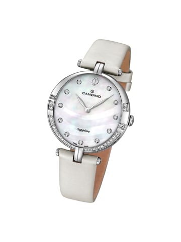 Candino Analog-Armbanduhr Candino Elegance creme mittel (ca. 34mm)