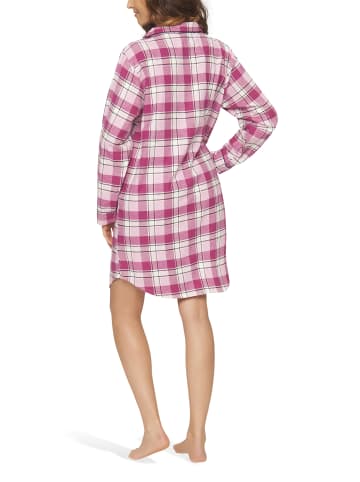 Moonline Flanell-Nachthemd in pink