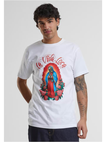 Mister Tee T-Shirt "La Vida Loca Mary Tee" in Weiß
