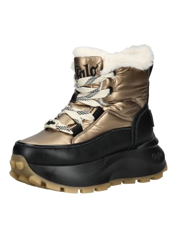 Buffalo Stiefelette in Schwarz/Gold