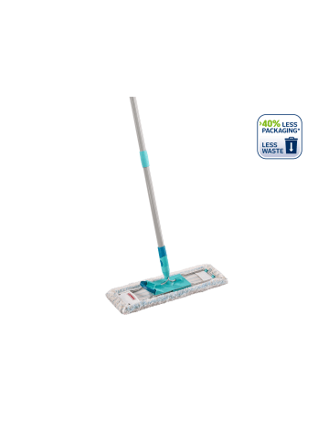 Leifheit Bodenwischer Profi XL cotton plus türkis grau weiß 48,0 x 16,0 x 146,0 cm