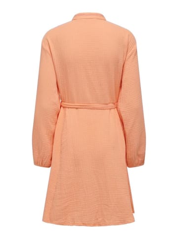 ONLY Kleid in Orange Chiffon