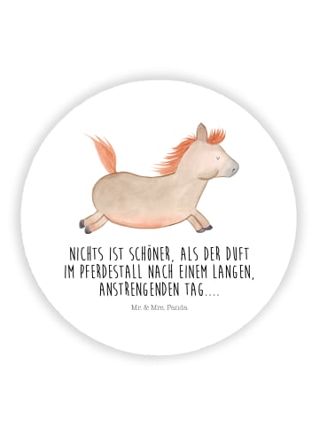 Mr. & Mrs. Panda magnet Pferd Springen mit Spruch in Weiß
