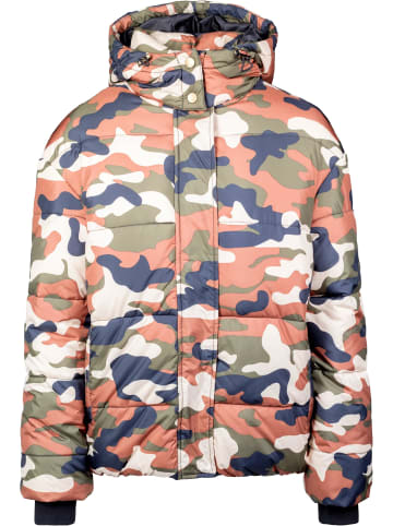 Urban Classics Puffer-Jacken in orange Flecktarn