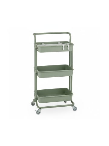 relaxdays Rollwagen in Grün - (B)42,5 x (H)86 x (T)36 cm