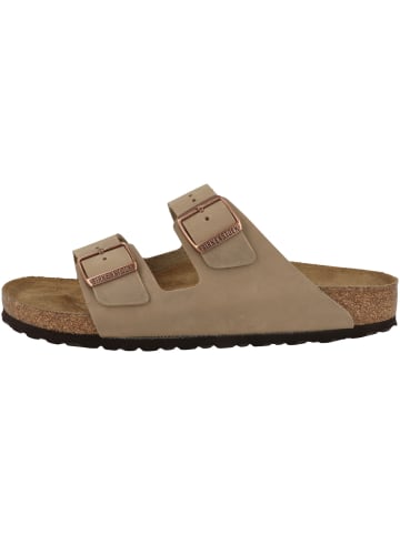 Birkenstock Sandale Arizona geöltes Nubukleder schmal in braun