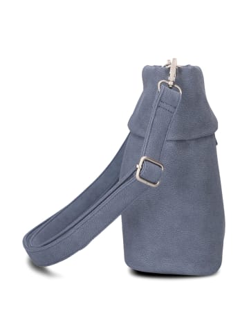 Zwei Mademoiselle.M Schultertasche 25 cm in nubuk sky