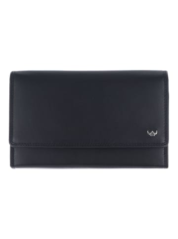 Golden Head Polo Geldbörse RFID Schutz Leder 17 cm in schwarz