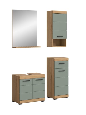 ebuy24 Badmöbelset Scout Staubgrün 112 x 34 cm