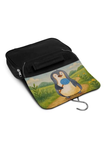 Mr. & Mrs. Panda Kosmetiktasche Pinguin Lolli Design ohne Spruch in Weiß
