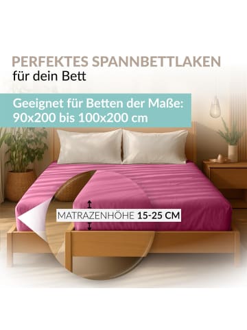 Carpe Sonno Edel-Jersey Spannbettlaken in Pink