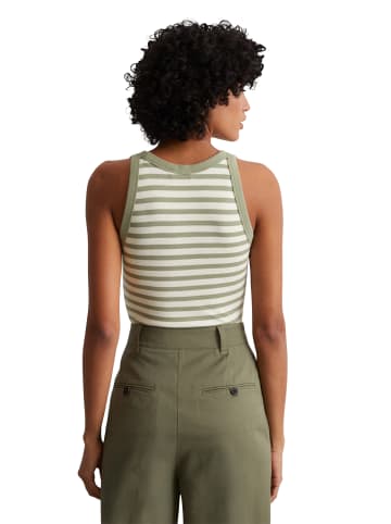 Marc O'Polo Streifen-Tanktop slim in multi/ smooth sage