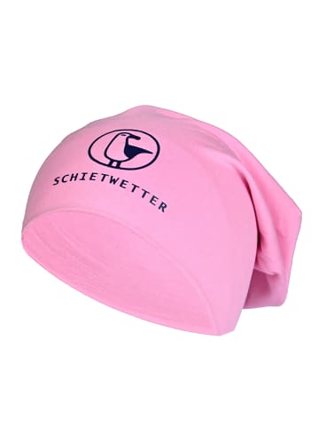 SCHIETWETTER Beanie mit Print Möwe in pink/navy