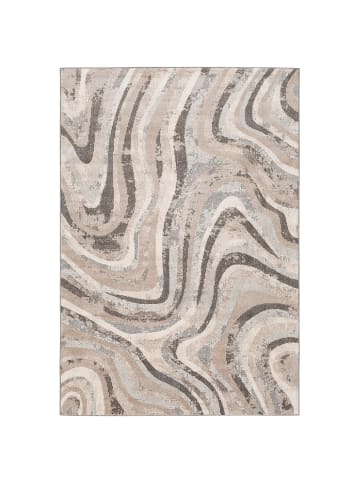 Pergamon In- und Outdoor Designer Lagos Pastell Wellen in Beige Braun