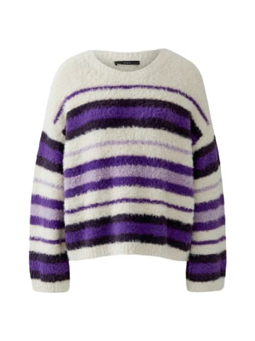 Oui Pullover in white violett