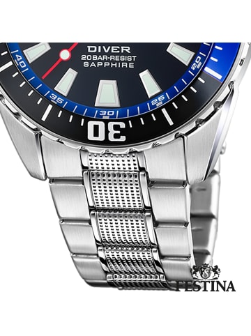 Festina Analog-Armbanduhr Festina The Originals silber groß (ca. 41mm)