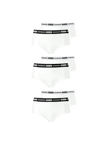 Puma 6er Pack Mini Shorts in Weiß