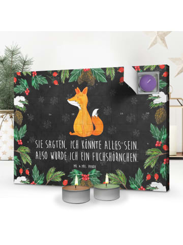 Mr. & Mrs. Panda Adventskalender Einhorn Wunsch mit Spruch in Kreidetafel