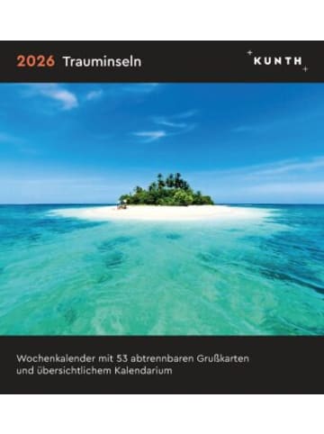 Kunth Kalender - Trauminseln - KUNTH Postkartenkalender 2026