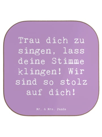 Mr. & Mrs. Panda Glasuntersetzer Spruch Vokale und musikalische ... in Lavendeltraum