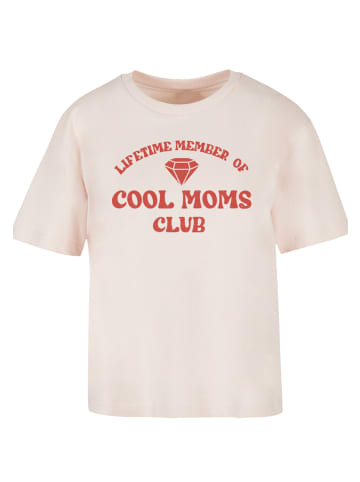 F4NT4STIC Tee Mothers Day Cool Moms Club in pink