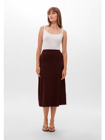 Les Lunes Midirock LUMII Skirt Jersey Midi in Bitter Chocolate