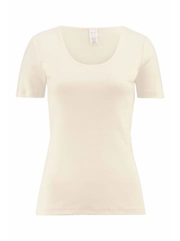 Hessnatur T-Shirt Rundhals Fitted in natur