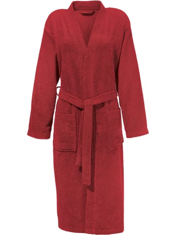 REDBEST Frottier Unisex-Bademantel Chicago in rot
