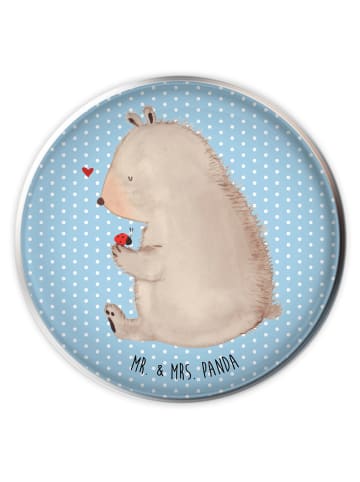 Mr. & Mrs. Panda Stöpsel Waschbecken Bär Marienkäfer ohne Spruch in Blau Pastell