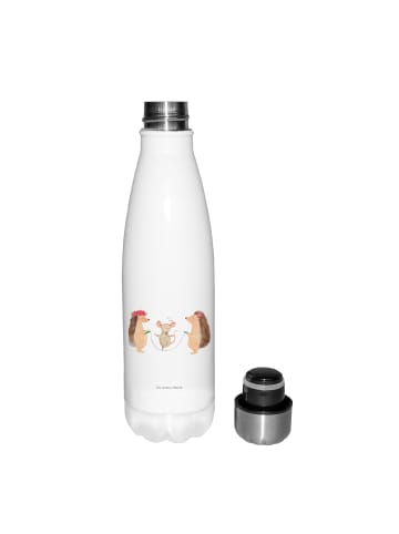 Mr. & Mrs. Panda Thermos Igel Seilhüpfen ohne Spruch in Weiß