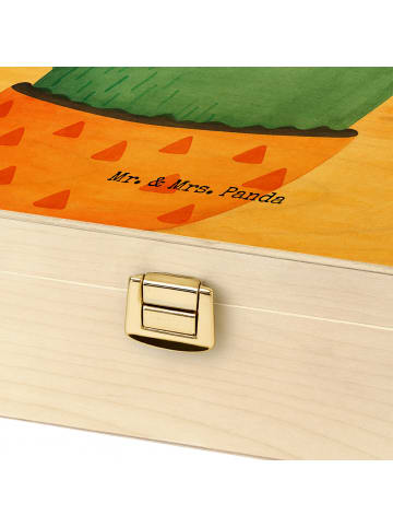 Mr. & Mrs. Panda teebehälter holz Kaktus Sonne Design mit Spruch in Weiß