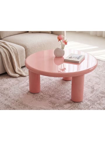 Beliani Couchtisch ITASCA in Rosa - (W) 80 x (H) 35 x (L) 80 cm