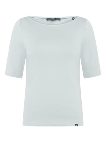 Zero  Basic Shirt mit U-Boot-Ausschnitt in Silver Blue