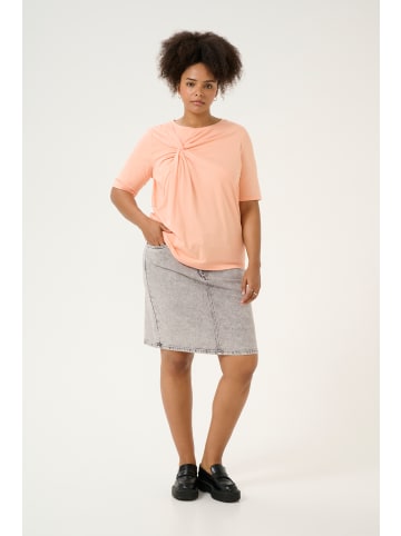 KAFFE curve T-shirt KCeloisa Regular fit in Peach Nectar