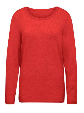 GOLDNER Feinstrickshirt mit U-Boot-Ausschnitt in hagebutte