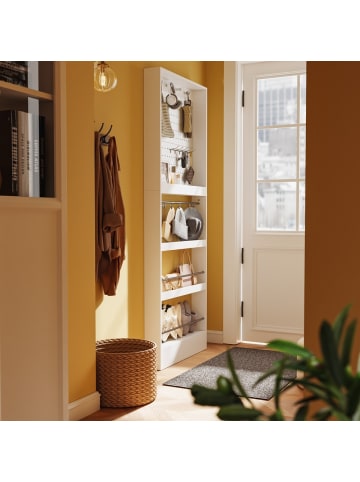 SoBuy Wandgarderobe in Reinweiß - (W) 12 x (H) 190 x (L) 70 cm