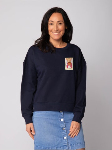 wat? Apparel Sweatshirt Tarot The Coffee in Dunkelblau