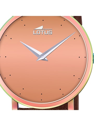 Lotus Analog-Armbanduhr Lotus Minimalist braun mittel (ca. 38mm)