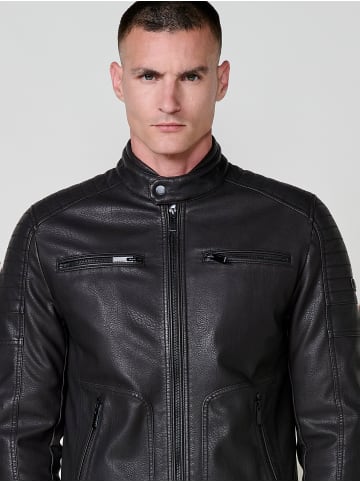 KOROSHI Jacke aus kunstleder. in braun