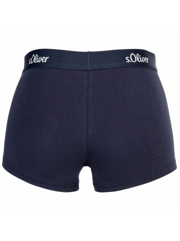 S. Oliver Boxershort 3er Pack in Rot/Marine/Weiß