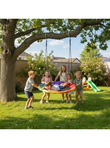 relaxdays Nestschaukel in Bunt – 100 cm