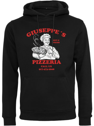 Mister Tee Hoodie "Giuseppe's Pizzeria Hoody" in Schwarz