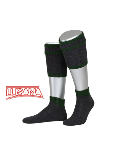 Lusana Trachten-Socken in grau